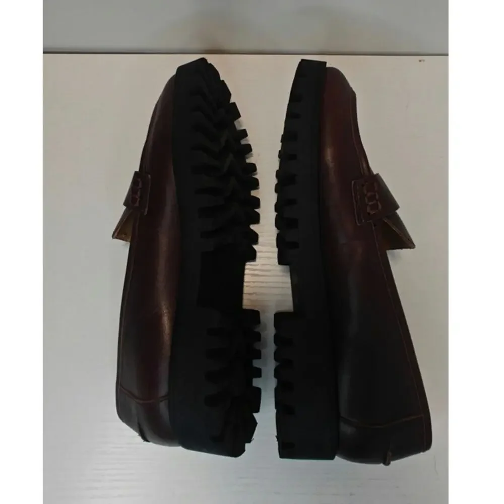 Brown Nine West sz 9 loafers